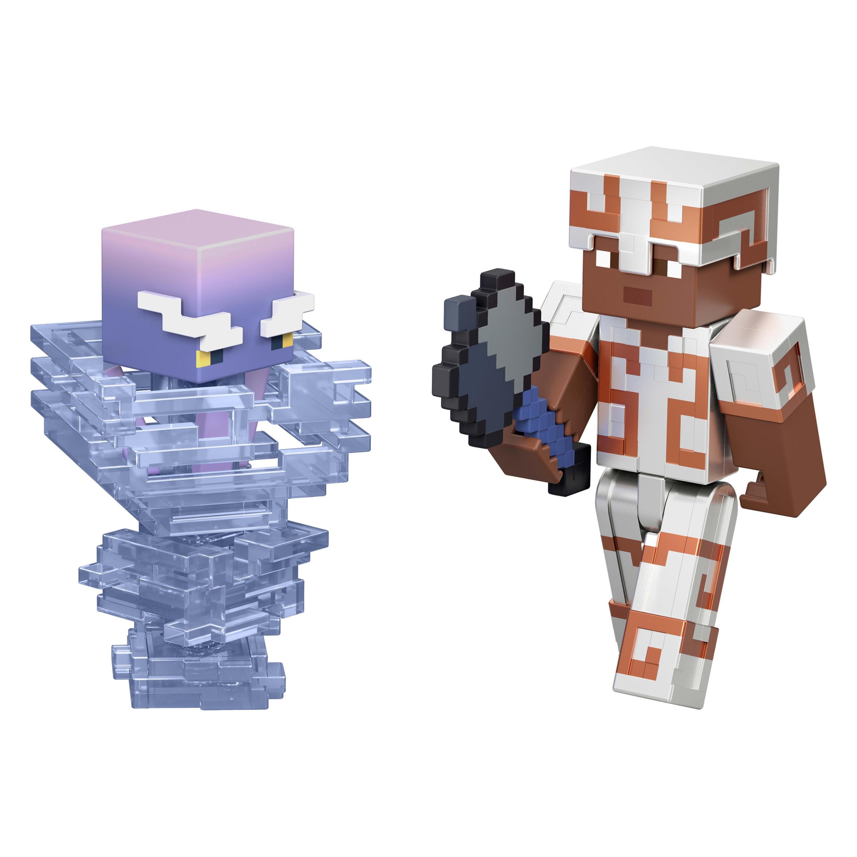 Mattel Minecraft Tricky Trials Set with 3 Action Figures, 2 Accessories & Color Change, 3.25-inch Scale Toy (JKK15)