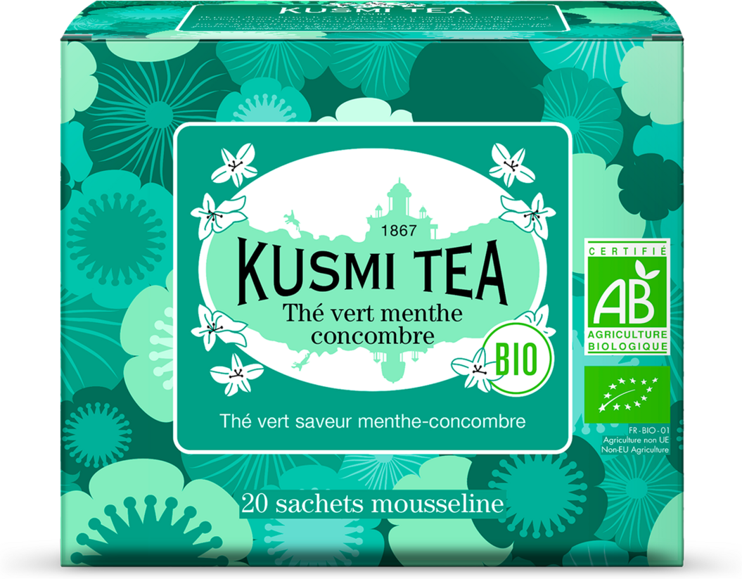 Grüntee mit Minze und Gurke - Grüner tee Minze, gurke, bio - Kusmi Tea