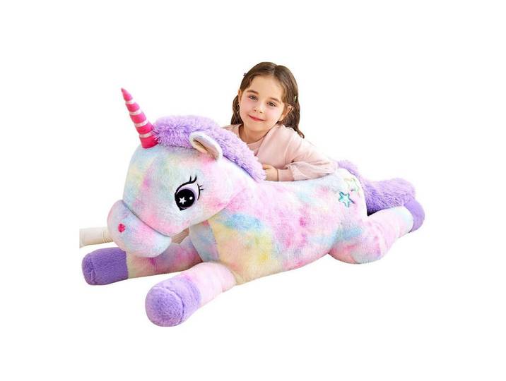 LuxusKollektion Kuscheltier Plüschtier Kuscheltier 110cm Plüsch Spielzeug Geschenk Kinder Einhorn