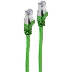 Shiverpeaks RJ45 Patchkabel-Flach, Cat7, slim, 1,0m grün