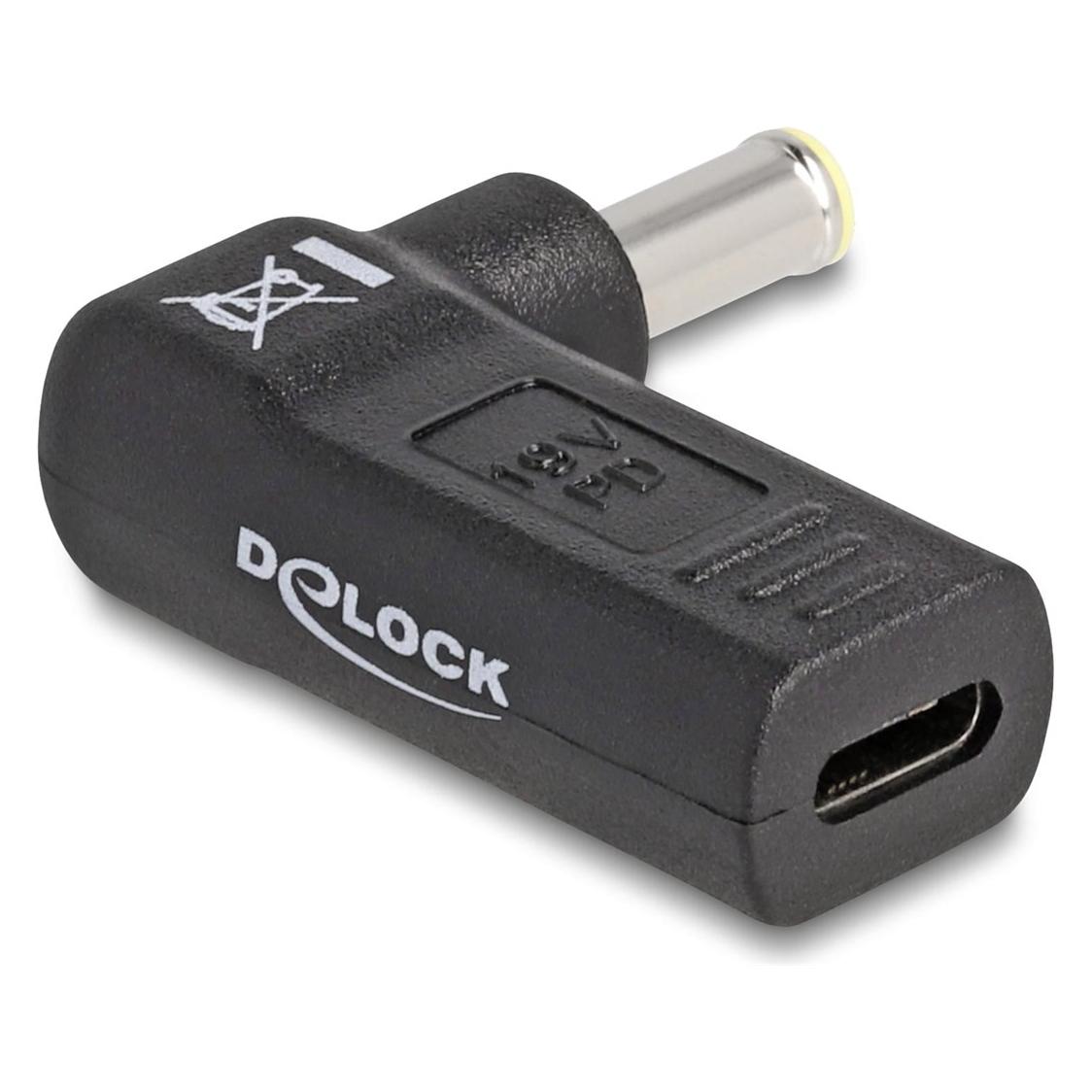 Delock Adapter USB-C zu Samsung 5.5 x 3.0 mm 90° gewinkelt (60013)