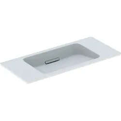 Geberit ONE Waschtisch schwebendes Design 500390, ohne Hahnloch, mit Überlauf, 900x400mm, 500.390.01.3, Farbe: Weiß glänzend