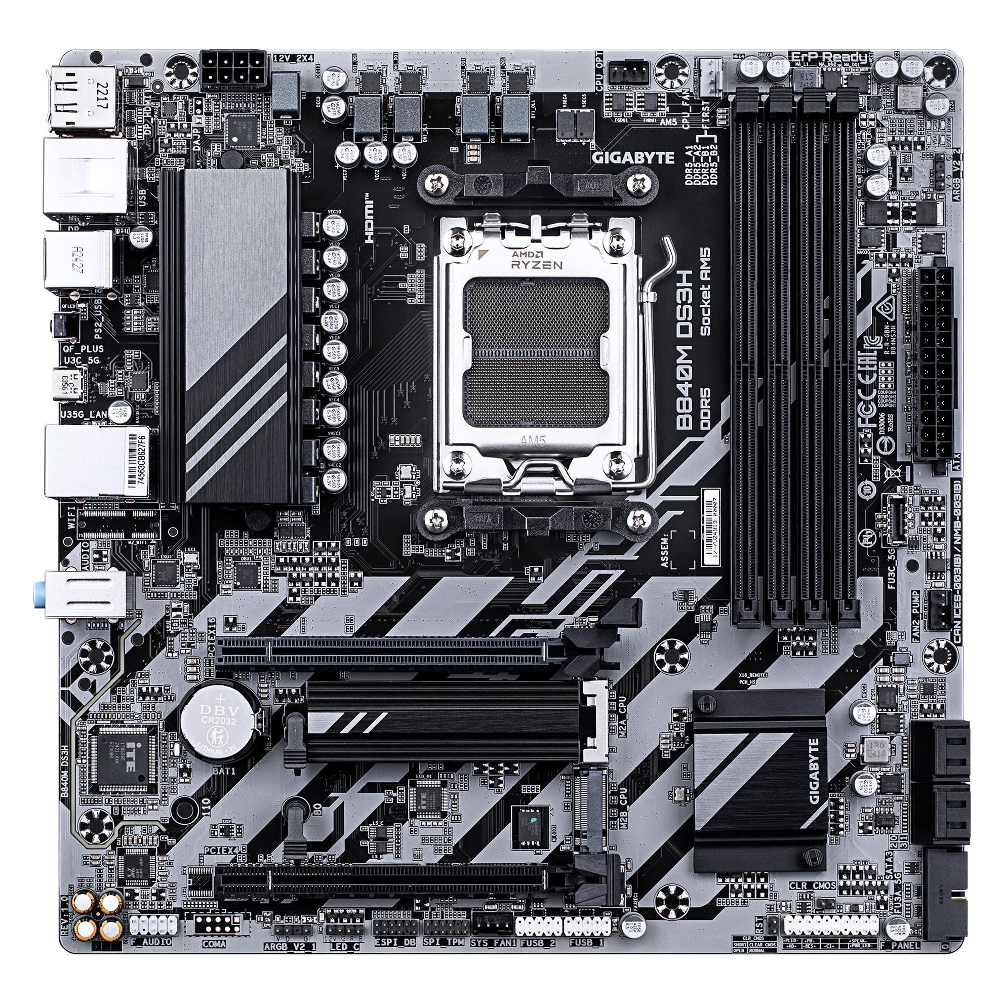 Gigabyte B840M DS3H (AM5, AMD B840, mATX) (B840M DS3H)
