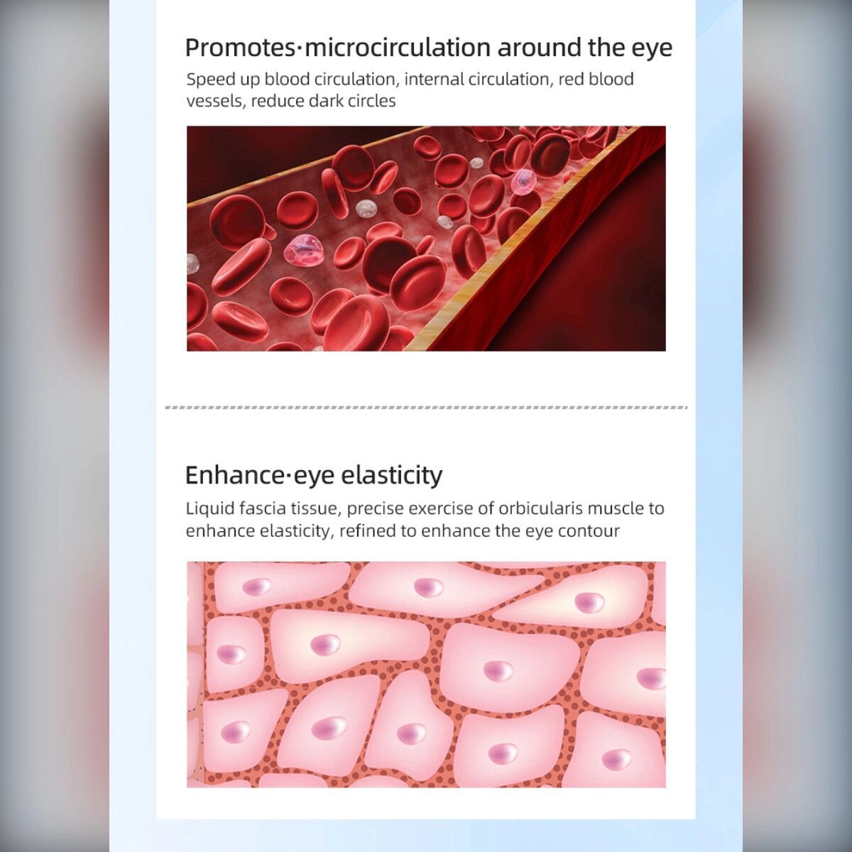 INF Masseur oculaire chauffant avec microcourant EMS et vibration multifréquence pour la relaxation quotidienne à domicile Le noir