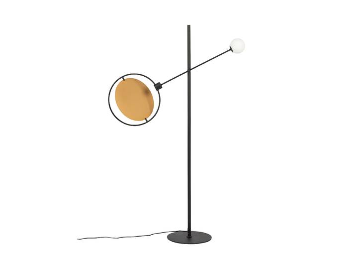 Design Stehlampe „Sirius“ Schwarz, Gold Zuiver