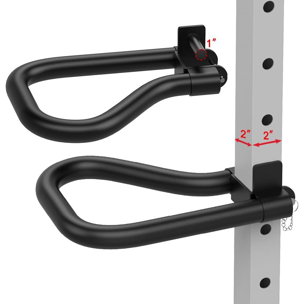 Stabset - 5,1 x 5,1 cmKniebeugestange - Metall, Schwarz - Für Krafttraining