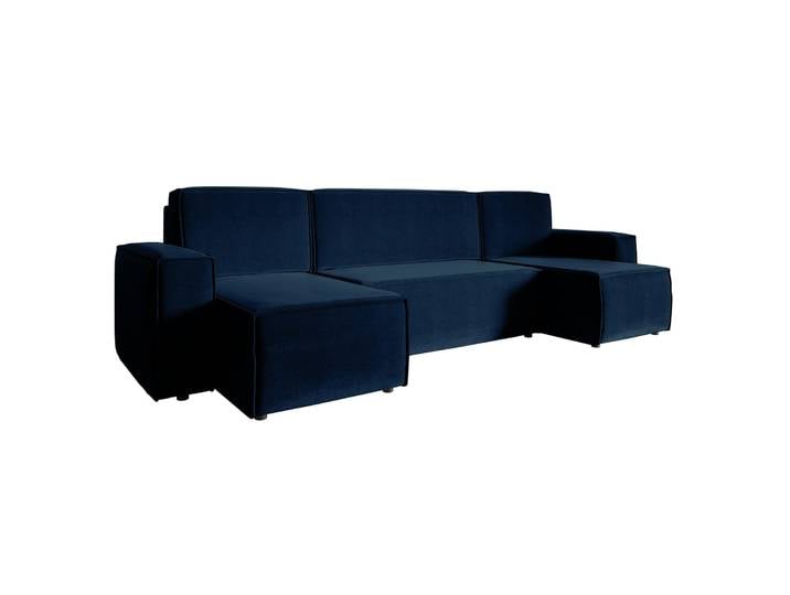 U-förmiges Ecksofa Copertino mit Schlaffunktion, Stauraum,