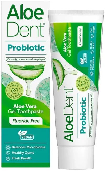 Optima Aloedent Dentífrico Aloe Vera Probiótico Sem Flúor 75 ml