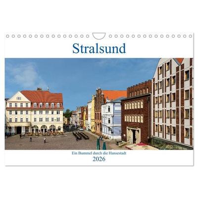 Ein Bummel durch die Hansestadt Stralsund (Wandkalender 2026 DIN A4 quer), CALVENDO Monatskalender