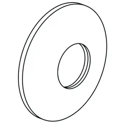 KWC Gewinderosette G1/2"/D65 Ms, chromeline 630351