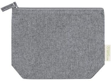 Trousse de toilette personnalisé Plaum coton recyclé noir