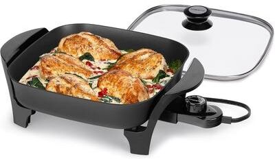 Presto 11 inch Electric Skillet w/glass lid