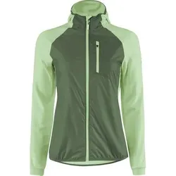 LÖFFLER Damen Funktionsjacke W ZIP-HOODY WINDFLEECE TS, Größe 34 in Grün Grün