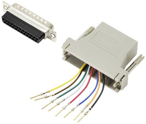 TRU COMPONENTS D-SUB Adapter D-SUB-Stecker 25pol. - RJ45-Buchse 1St.