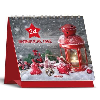 TRÖTSCH – Aufstell Adventskalender „24 besinnliche Tage“ | Weihnachtskalender mit 24 besinnlichen Bildern & Weisheiten