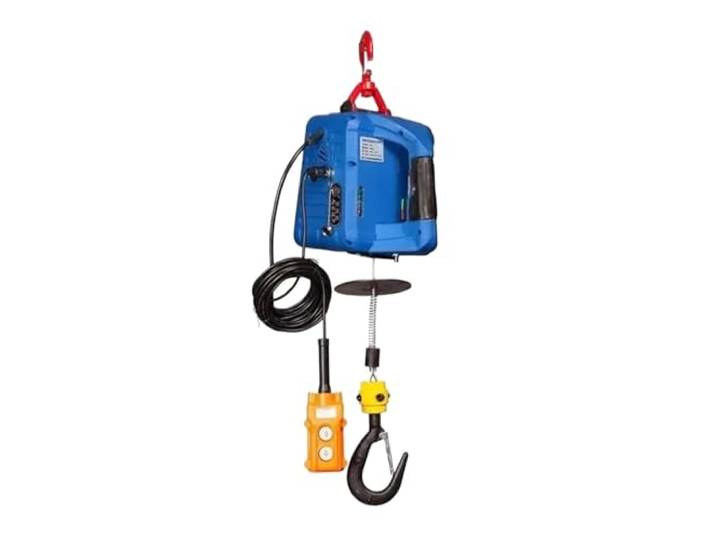 Motorkrane Tragbare elektrische Hebemaschine 1500 W drahtlose Fernbedienung Winde Kran Maschine Haken Flaschenzug System 500 kg Kapazität mit