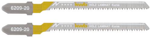 Kwb 620920 Stichsägeblätter, LAMINAT, Holzbearbeitung, Bi-Metall, 2 x Kurve 2St.