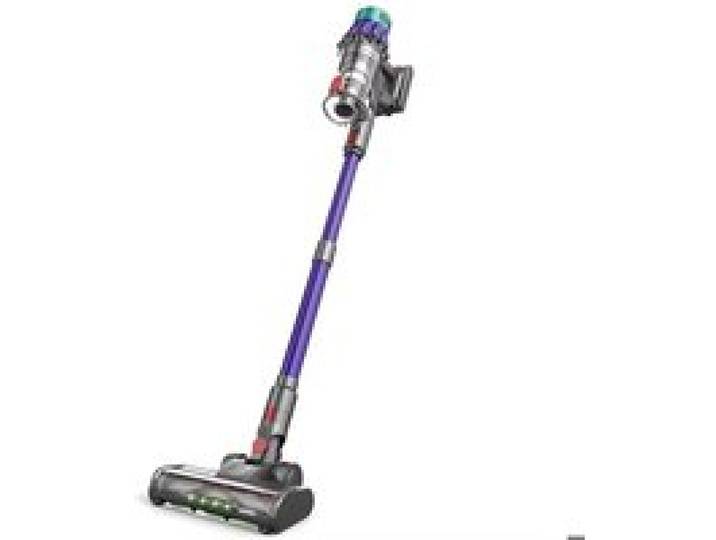 Aspirateur sans fil V22 650W 55kPa - 1.2L écran LED anti-poils danimaux brosse motorisée pour sol et tapis Purple with Green
