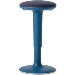 Bisley Stehhilfe Tuc Tuc ergonomisch & höhenverstellbar, Sitz- und Stehhocker in blau mit Tellerfuß - Ergonomischer Hocker, Stehstuhl, Bürohocker