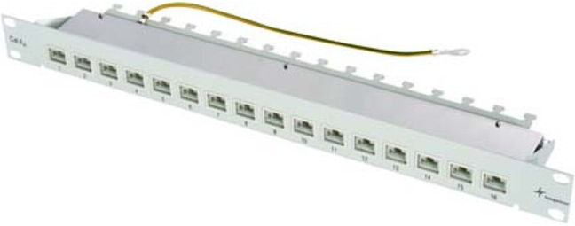 Telegärtner PatchPanel MPP16-HS Cat.6A RAL7035 100006996 (100006996)
