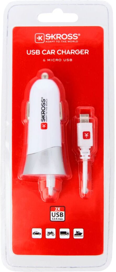 SKross Usb-autolaturi ja micro-usb-kaapeli
