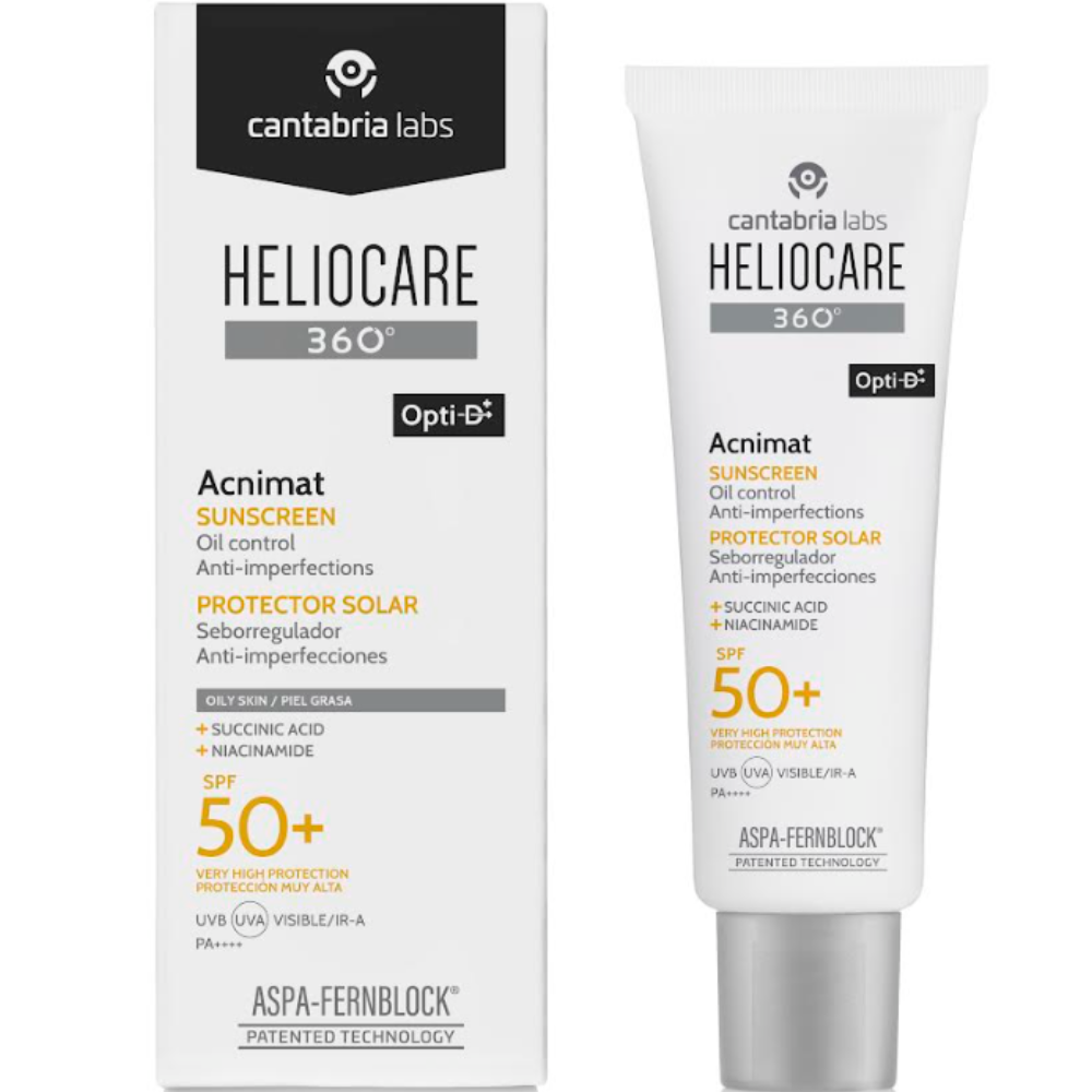 Heliocare 360º Acnimat Sunscreen Face Oil Control Anti-Imperfections 50mL SPF50+