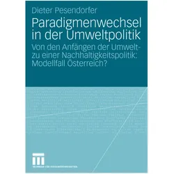 Paradigmenwechsel in der Umweltpolitik, Fachbücher von Dieter Pesendorfer