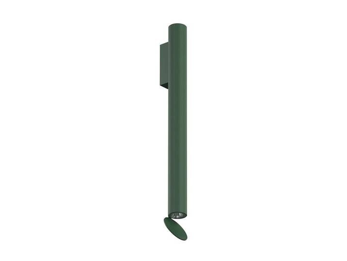 FLOS OUTDOOR lampe murale pour l'extérieur FLAUTA RIGA H 500 mm (4000K, vert for 4000K, grigio - Aluminium)