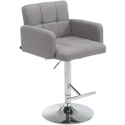 CLP Barhocker Los Angeles Stoff grau/chrom
