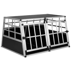 Casaria Cadoca Hundetransportbox XL 89x70x51cm Alu