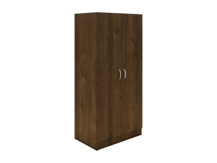 Armoire haaus Remi 2 portes avec étagères Chêne Bronze 80 x 51 x 170 cm