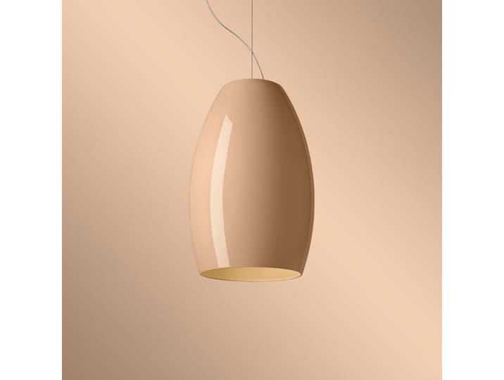 Buds 1 LED Suspension 3,4m Pale Rose Vif - Foscarini - Salon / séjour - Design - Verre - À ampoule unique