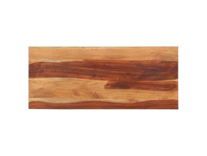 ZXQVLMRS Tischplatte Massivholz Akazie, 140x60 cm, Honigbraun Robustes Hartholz, Rustikaler Charme, Individuelle Maserung