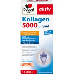 DOPPELHERZ Kollagen 5000 Liquid Sticks 140 ml