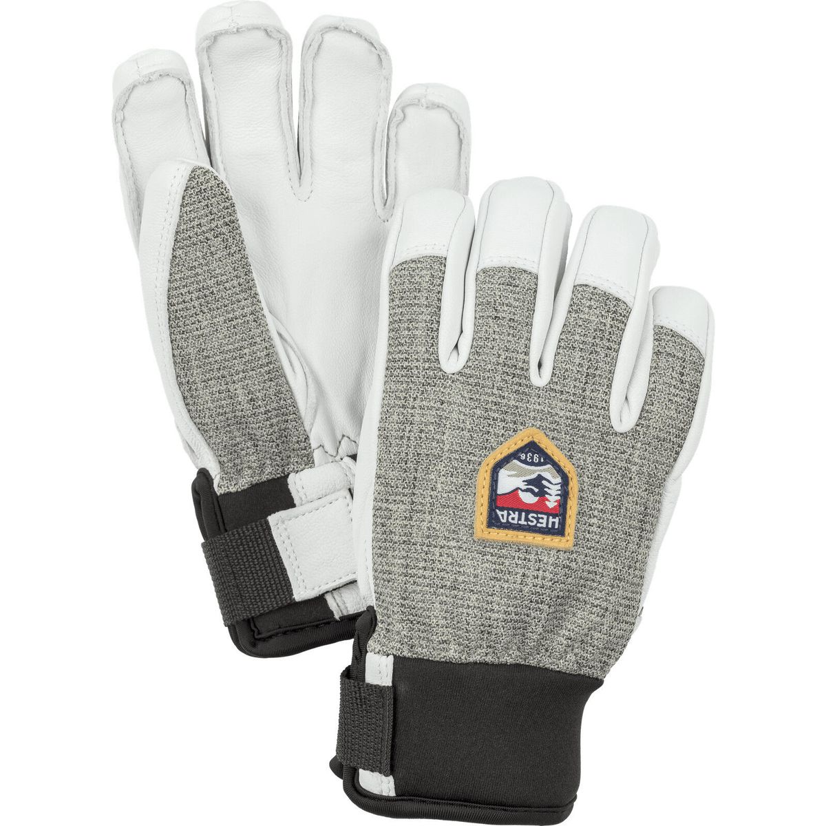 Hestra Army Leather Patrol Jr. - 5 Finger light grey (320) 5 32450-320-5