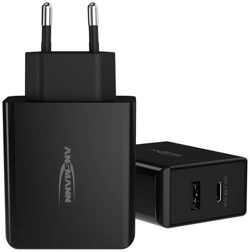 Ansmann Home Charger 247PD USB Ladegerät 45W 1x USB-A, 1x USB-C USB PD Schwarz Innenbereich