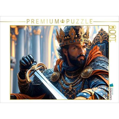 CALVENDO Puzzle Das Schwert des Königs ist die letzte Hoffnung | 1000 Teile Lege-Größe 64x48cm Foto-Puzzle für glückliche Stunden