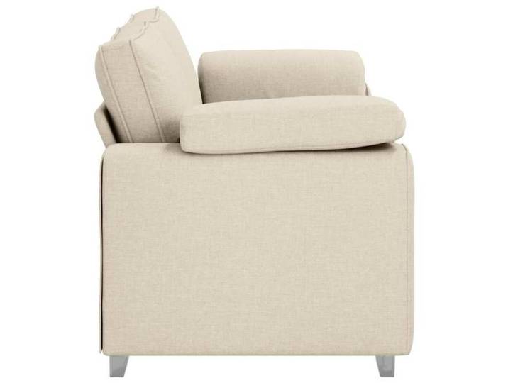 SHELL© SOFA 3 PERSONNES - Large Canapé - 3 PLACES - Beige 180x80x82 cm Tissu en lin mélangé C6120