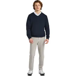 Cross Pullover Classic V-Neck, navy