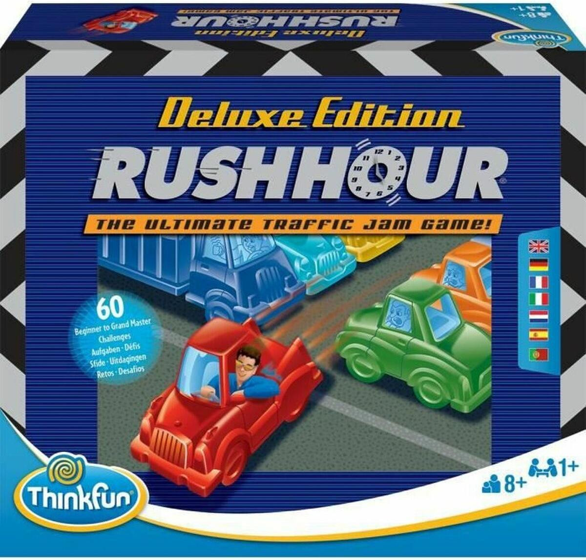 Ravensburger Rush Hour Deluxe - Think Fun Puzzle met 60 uitdagingen en 5 niveaus voor 8+ jaar