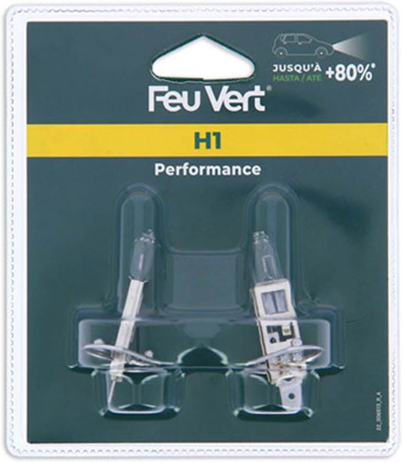 Lâmpada h1 Feu Vert Premium 55w 12v +80% 2 unidades