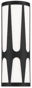 Crystorama Royston 2 Light Black Wall Mount - 6.75'' W x 17.75'' H x 3.375'' D