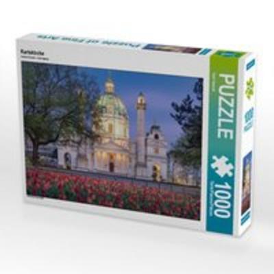 CALVENDO Puzzle Karlskirche | 1000 Teile Lege-Größe 64x48cm Foto-Puzzle für glückliche Stunden