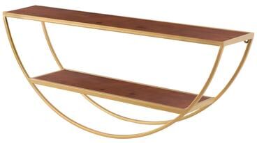 Kate and Laurel Tancill Half Circle Wall Shelf - 26x11