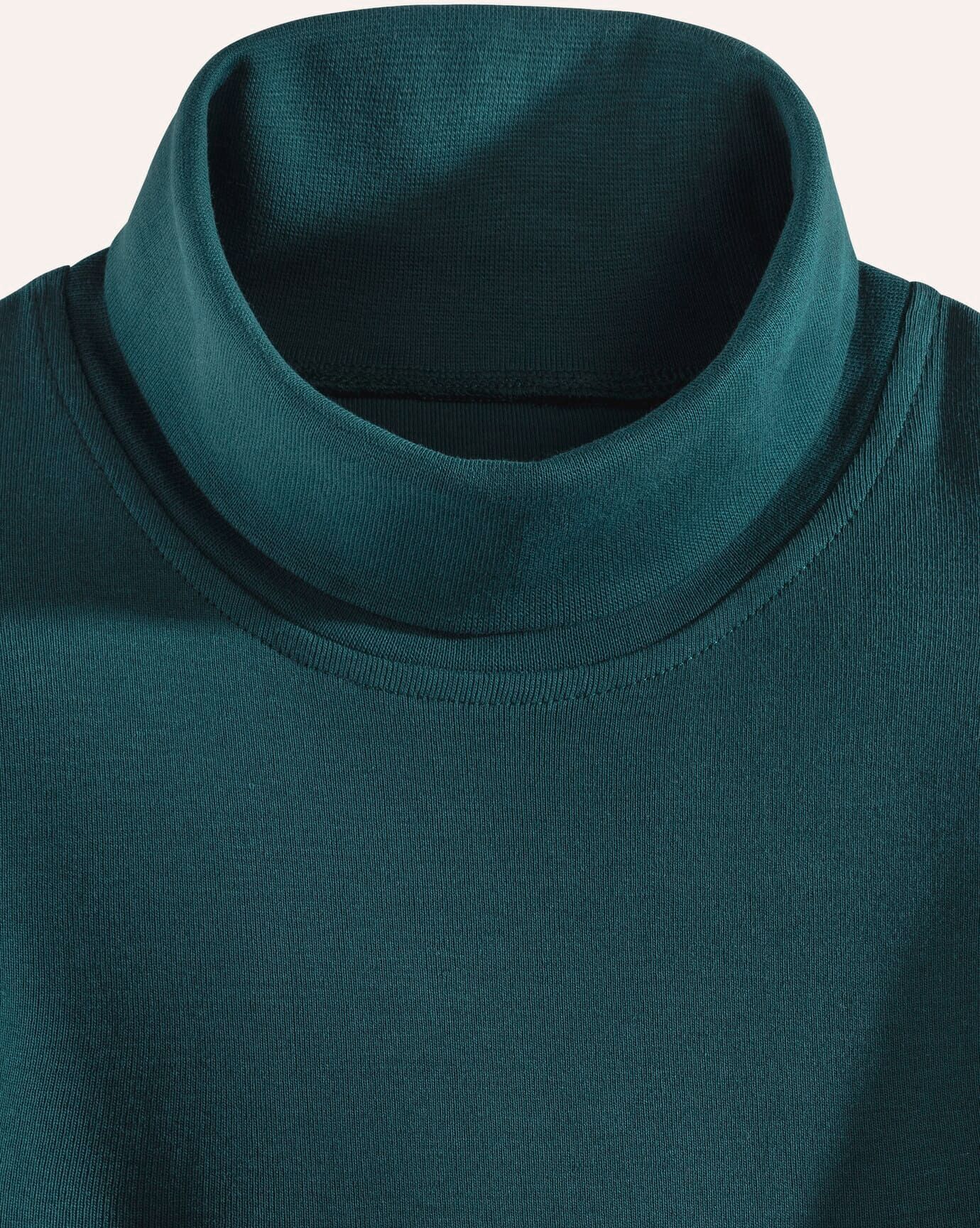 Walbusch Rollkragen-Shirt, , Farbe Grün, 48, supergekämmte Baumwolle besonders formstabil Herren