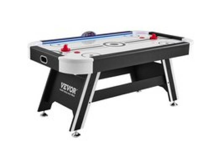 VEVOR Table d’Air Hockey 183 cm avec Système de Score Électronique LED, Matériel pour Hockey sur Table d'Intérieur, avec 2 Palets, 2 Poussoirs, Ensemble de Jeu d'Arcade pour Salle de Jeux, Maison