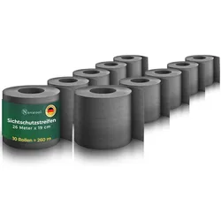 Novatool Premium PP 260m Zaunsichtschutzrollen Anthrazit für Doppelstabmattenzaun für 100 Reihen Sichtschutzstreifen Zaun Gittermattenzaun Sichtschutzstreifen langlebig & witterungsbeständig