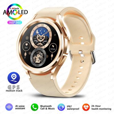 Inspire Daily Merch Bluetooth Call Fashion Smart Watch Mens Smartwatch Full Screen Touch Health Monitoring For Sports And Fitness yellow