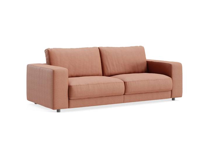 Gemütliches Sofa Ava Stoff rusty B 230 T 107 cm - Material: Bezug: 88% Polyester, 12% Polyacryl - Möbel Konfigurator: Traummöbel individuell