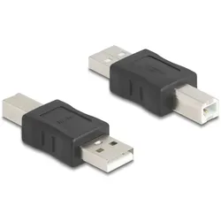 DELOCK USB 2.0 Adapter USB A Stecker zu USB B Stecker